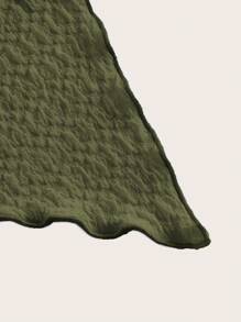 SHEIN ICON Ensemble Amincissant À Cordon Coulissant Uni - Militaire verte - Voir 4