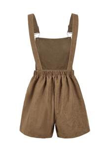 SHEIN Tween Girls' Woven Overall Pants