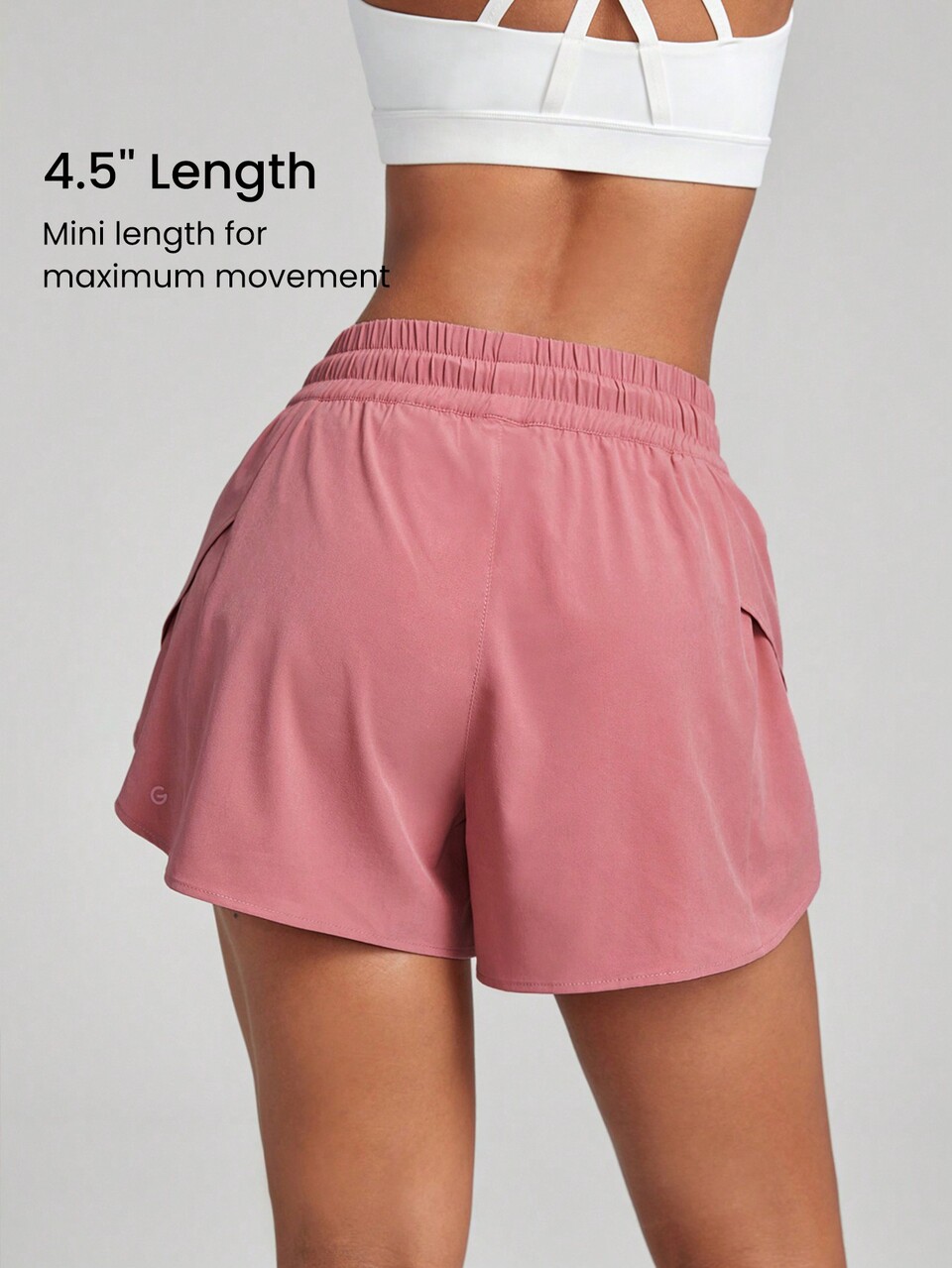 4.5" VitalSwift Lightweight Multi-Layered High-Waist Shorts With Built-In Underwear Adjustable Drawstring Casual Summer Quick Dry Anti-Odor