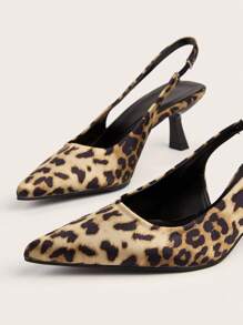 Giày cao gót mũi nhọn một quai màu đỏ tía quyến rũ (Kích cỡ lớn hơn bình thường) - Nhiều màu - Xem 5