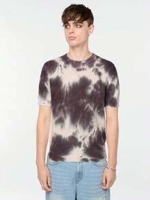 Manfinity Roghcode 男士水洗漆短袖針織上衣