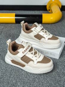 Giày da mùa xuân thu cho trẻ em, nhẹ và mềm, đế thoải mái và chống trơn trượt, khóa có thể điều chỉnh, dễ mang và cởi, thích hợp để mang hàng ngày, giày thể thao cần thiết cho mùa tựu trường cho học sinh - Nhiều màu - Xem 7