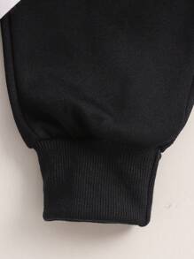 3 pezzi Gilet sportivo casual per neonati maschi senza maniche, Maglietta a maniche corte + pantaloncini / pantaloni outfit estivi - nero - Visualizzare 7