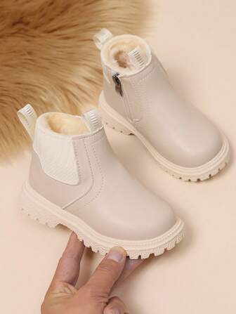 Botas casuales cálidas y gruesas para niños, el tamaño es pequeño, se sugiere pedir una talla talla grande grande