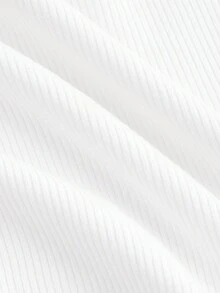 SHEIN MOD Áo thun nữ tay dài đan ren trắng, áo trắng, áo thu - trắng - Xem 3