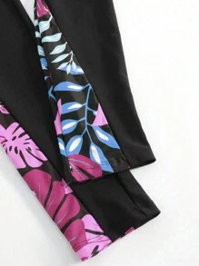 Swim Mulvari 女士露肩印花布基尼上衣，夏季海滩阿拉伯服装 - 彩色 - 查看 6