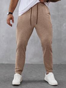 Manfinity Homme Men Drawstring Waist Slant Pocket Pants - Multicolor - View 6