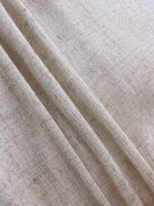 SHEIN Clasi 夏季亚麻女士锥形长裤，教师裤，秋装 - 杏色 - 查看 5