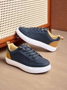 Mujer Zapatillas de skate de dos tonos con cordón delantero casual deportivo exterior