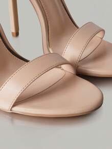 CUCCOO BIZCHIC Sandalias de tacón de aguja minimalistas con correa de tobillo para graduación, tacones de fiesta, vacaciones, rebajas de verano, vuelta al colegio, estudiantes universitarias, elegantes básicas, negocios casuales, negocio chic, Navidad, Fin de Año, vacaciones