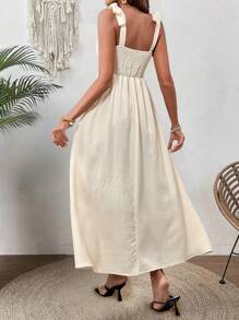 Chiquease Elegant Black Lace Contrast Bodycon Dress - White - View 2