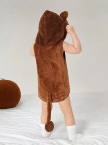 SHEIN Perso Play Cute Baby Boy Animal-Themed Role-Playing Fluffy Tail Costume