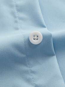 Teen Boys  Button Front Shirt & Pants - Blue - View 6