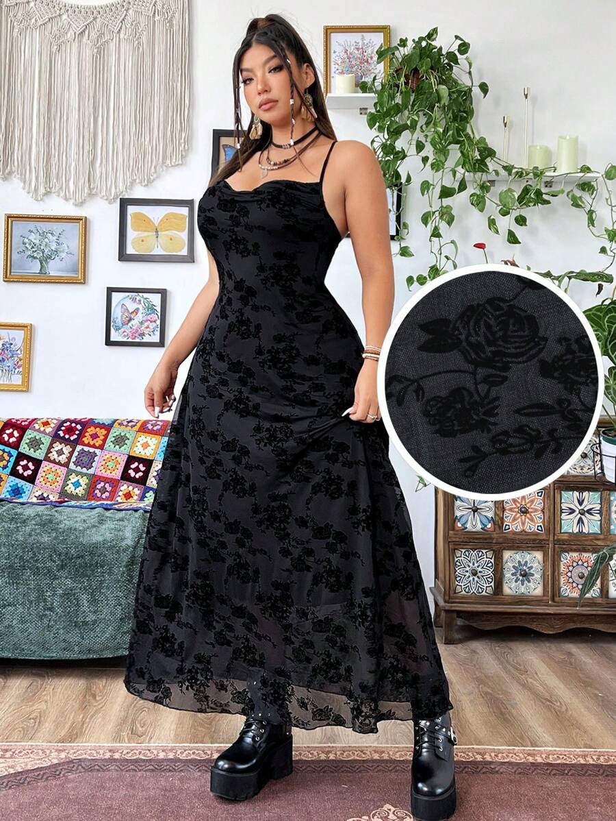 Flirla 夏季大碼純色露背派對裙 - 彩色 - 查看 1