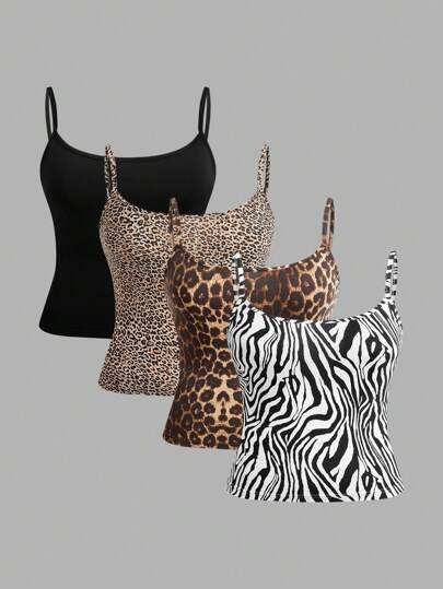 SHEIN EZwear 大码女式休闲纯色背心，夏季