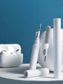 Charging Earphone Cleaning Brush - White - View 1