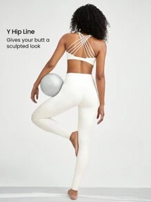 GLOWMODE 28" Federweiche, hohe Stretch Crossover Leggings mit integrierten Shorts, Buttersoft, geeignet für Yoga und tägliche Anwendungen mit geringer Belastung