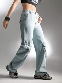 Lässige Workwear Jeans für Teenager Mädchen