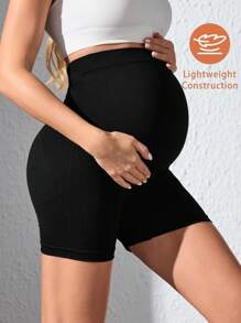 SHEIN Shorts de yoga sin costuras para maternidad para deportes