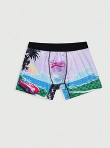 Men's Digital Print Boxer Shorts - Multicolor - View 3