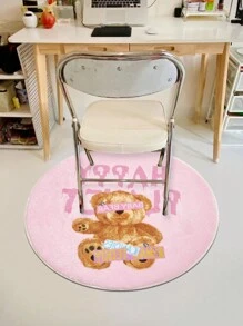 ROMWE Kawaii Thickened Cartoon Bear Pattern Decorative Carpet 450832 (Faux Cashmere) - Multicolor - View 5