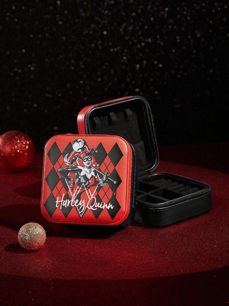 Harley Quinn X SHEIN Jewelry Boxes - Merah - View 1