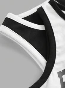 3pcs/Set Tween Girl Knitted Color Block Round Neck Sleeveless Tank Top For Spring And Summer Leisure Sports - Multicolor - View 9