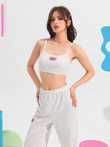 Bộ áo và quần Cami Patch Patch - trắng - Xem 7