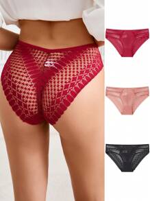 3 cái Thư Họa Tiết Ren Ngắn Gọn - Nhiều màu - Xem 1