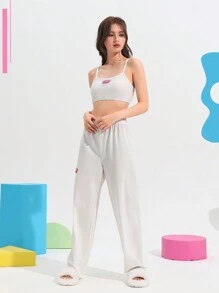 Bộ áo và quần Cami Patch Patch - trắng - Xem 6