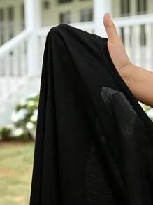 EMERY ROSE Women Solid Color Simple Daily Open-Front Thin Jacket