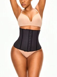 SHAPORA Sculpting Waist Trainer With Adjustable 4-Level Closure Shapewear Body Shaper -Tummy Waist Control - Black - View 3
