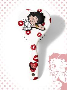 Betty Boop | ROMWE Cojín de masaje con forma de corazón y mini cepillo de pelo creativo