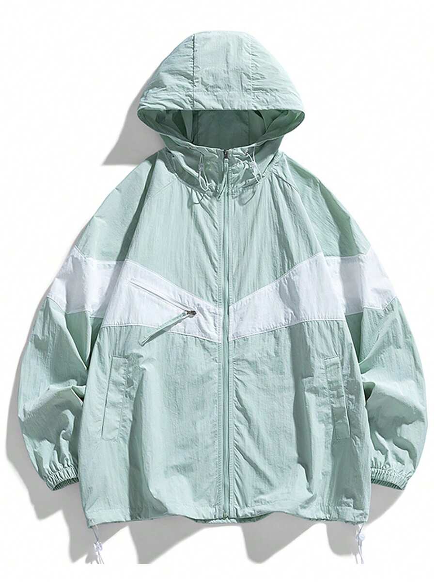 Women Sunscreen Jacket, Summer Thin Breathable Loose Couple Sun Protection Clothing - Green - View 1