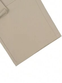 Manfinity Roghcode 男士純色簡約日常褲 - 卡其色 - 查看 5