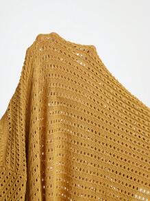 Manfinity Hypemode Cardigan Masculino Sólido com Botão Frontal para Uso Diário - Amarelo Mustarda - Ver 10