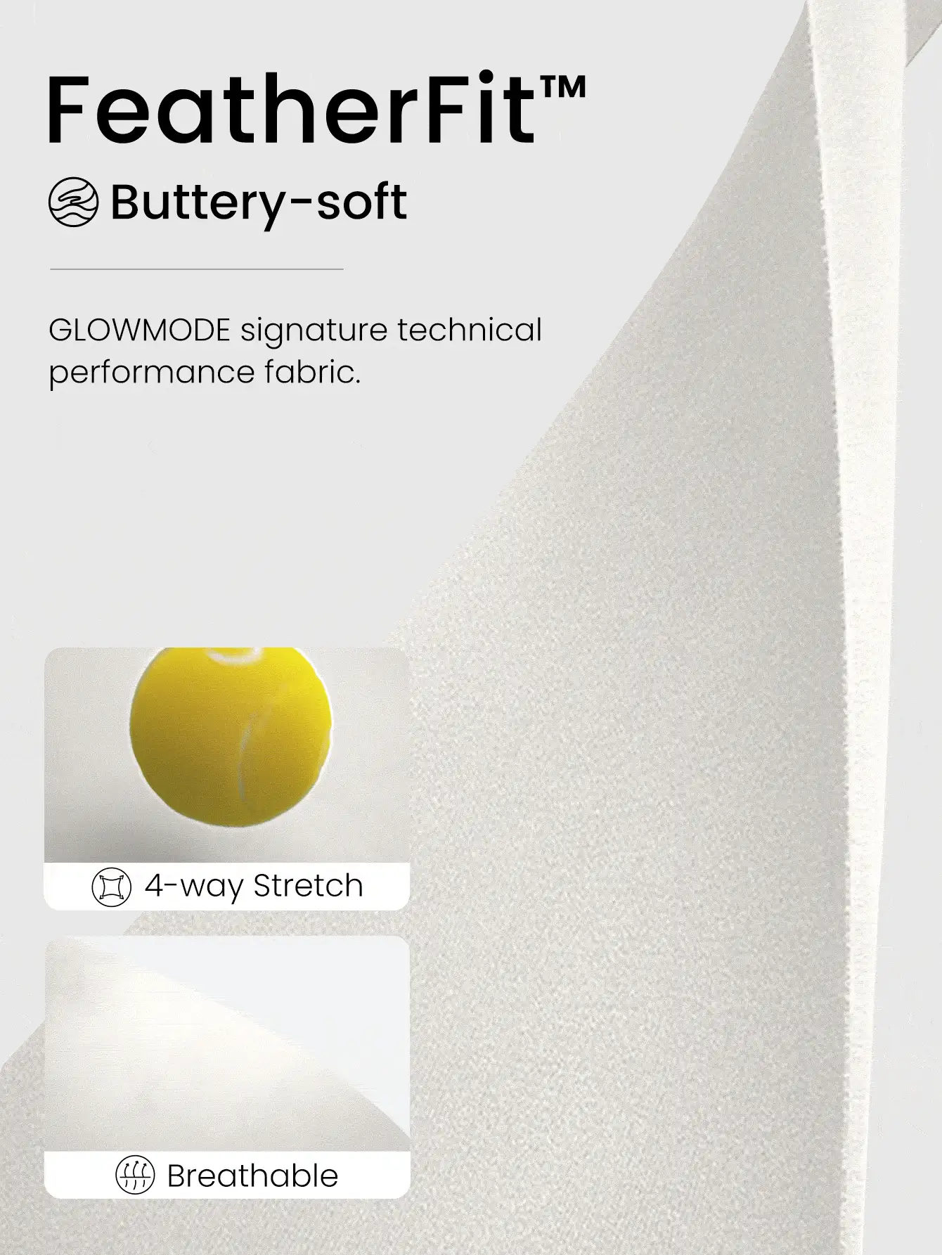 GLOWMODE 28" FeatherFit™ Buttery Soft High Stretch Crossover Leggings With Built-In Shorts Low Impact Yoga Daily Gym Fall Winter