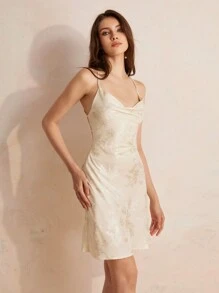 Aveloria Rosie Vestido aleatorio de verano sexy con cuello drapeado, estampado floral, espalda descubierta y lazo