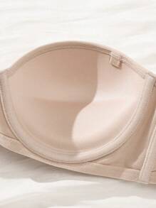 3入組女士純色簡約無肩帶胸罩 - 彩色 - 查看 6