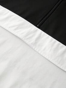 Manfinity Sport Corelite Boyfriend Style Men's Summer Casual Color Block Sport Polo Shirt