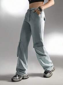 Lässige Workwear Jeans für Teenager Mädchen
