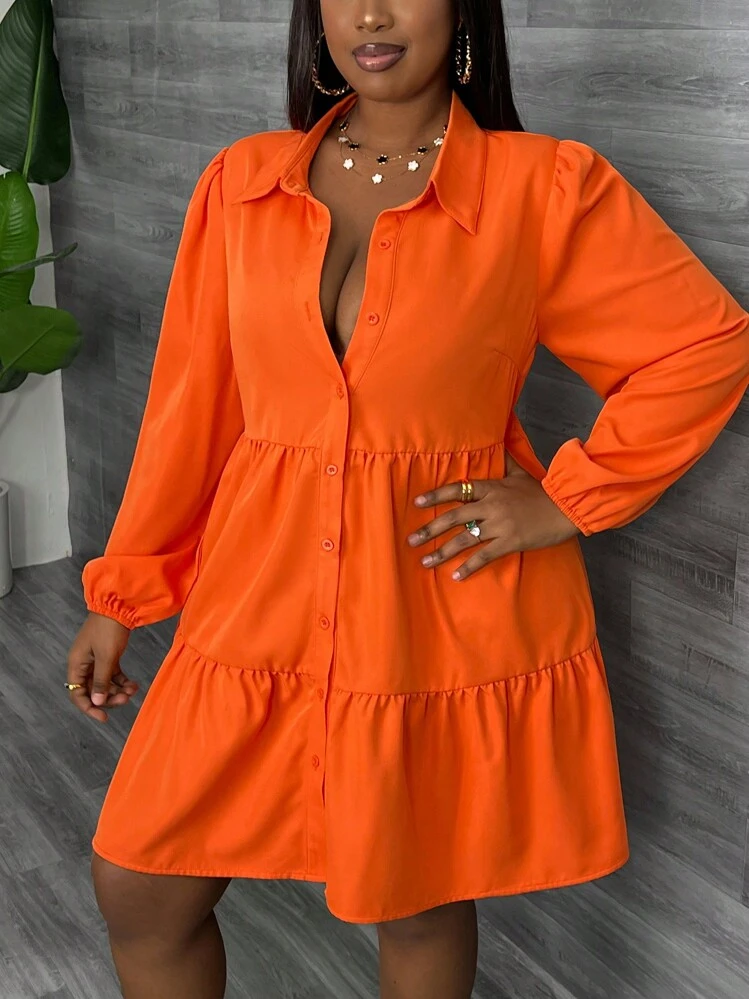 orange shirt dress for women UNTUCKit | Stretch Cotton Sleeveless Cordelia Shirt Dress