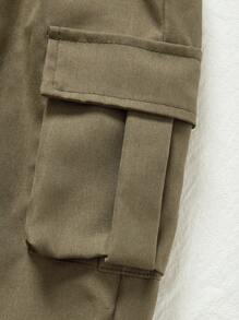 Pantalon décontracté pour garçons en bas âge avec poche décorative pour vêtements de travail
