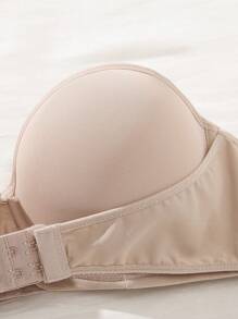 3入組女士純色簡約無肩帶胸罩 - 彩色 - 查看 5