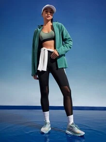 In My Nature 拉鍊帽衫保暖外套 - 綠色 - 查看 8