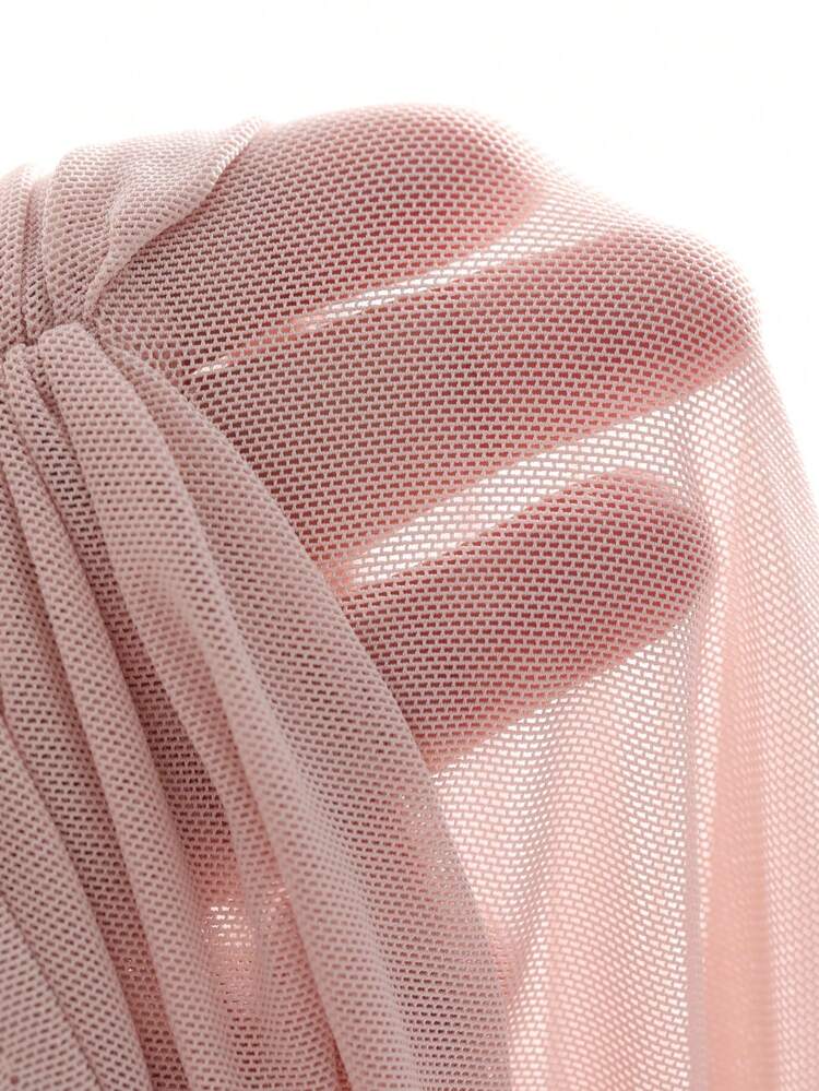 1 pieza Blusa de mujer de manga larga con cuello en V y cordón, color rosa para el Día de San Valentín, ropa de mujer para otoño