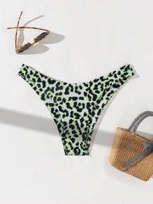 SHEIN Swim Quần bơi đi biển họa tiết da báo ngẫu nhiên, mùa hè - Nhiều màu - Xem 1