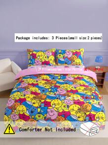 Mr Men Little Miss X SHEIN Allover Printed Duvet Cover Set