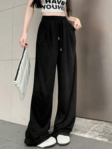 Women's Drawstring Elastic Waist Versatile Shorts