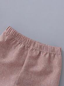 SHEIN Baby Jungen Hemd im Gentleman-Style mit Kurzarm, Krawatte und Shorts